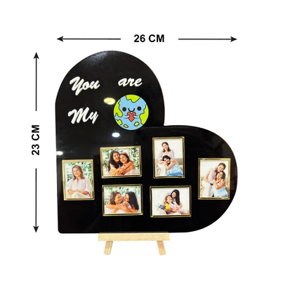 Heart-Shaped Customizable Frame for Mom